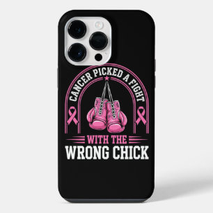 Pink Ribbon Breast Cancer Awareness Pink Fight iPhone 14 Pro Max Case