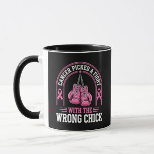 Pink Ribbon Breast Cancer Awareness Pink Fight Mug