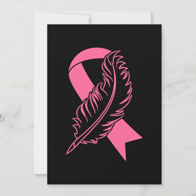 Pink Ribbon Breast Cancer Awareness Save The Date (Front)