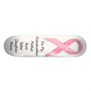 PINK RIBBON BREAST CANCER AWARENESS : SKATEBOARD