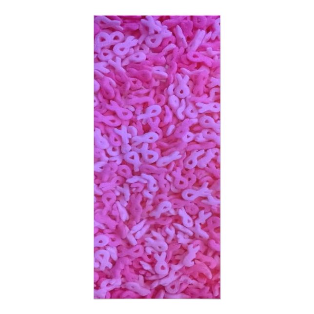 Pink Ribbon Breast Cancer Awareness Sprinkles Rack Card (Front)
