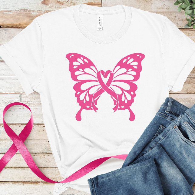 Pink Ribbon Breast Cancer Awareness T-Shirt Tri-Blend Shirt (Creator Uploaded)