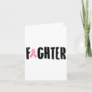Pink Ribbon Breast Cancer Awareness Warrior Gift Card