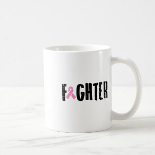 Pink Ribbon Breast Cancer Awareness Warrior Gift Coffee Mug