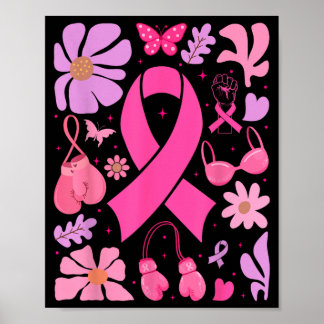 Pink Ribbon Breast Cancer Fighter Survivor Warrior Poster