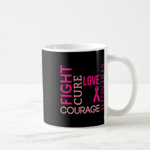 Pink Ribbon Breast Cancer Fighters Survivors Coffee Mug