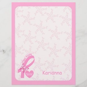 Pink Ribbon Breast cancer survivor & pink border