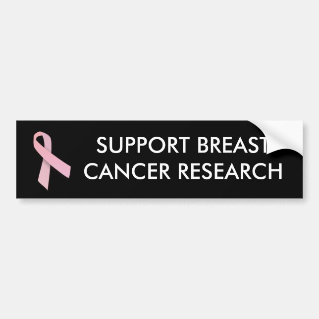 Pink Ribbon - bumper sticker (Front)