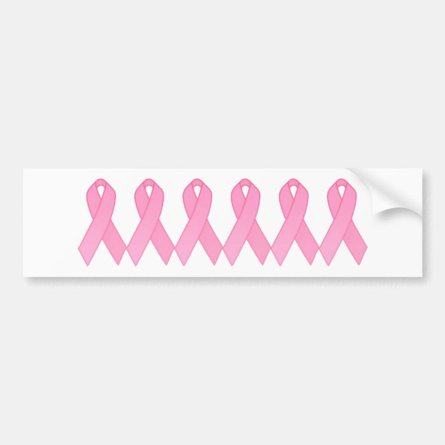 Pink Ribbon Bumper Sticker (Front)