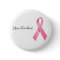 Pink Ribbon Button