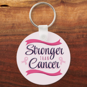 Pink Ribbon Cancer Awareness Key Ring