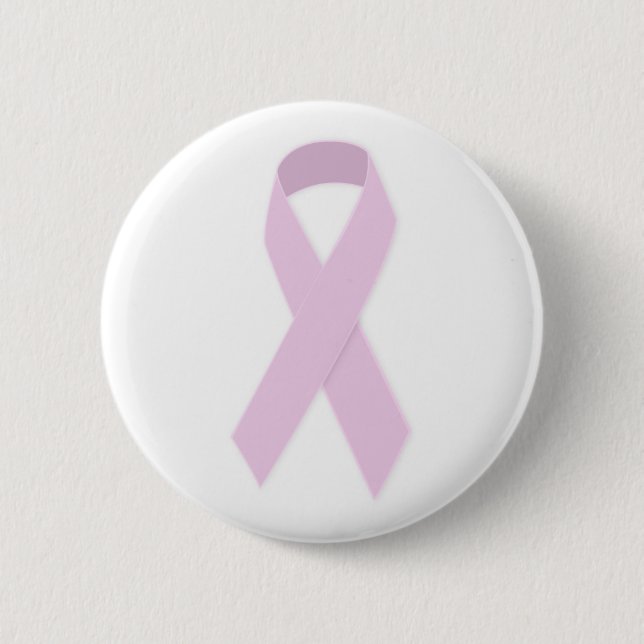PINK RIBBON CAUSES MEDICAL ILLNESSES BREAST CANCER 6 CM ROUND BADGE (Front)