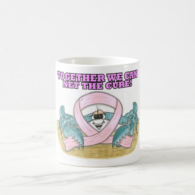 Pink Ribbon Crab Mug (Center)