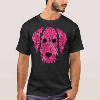 Pink Ribbon Dog Inspirational Breast Cancer Awaren T-Shirt
