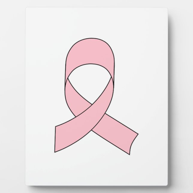 Pink Ribbon Drawing Plaque (Front)