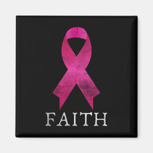 Pink Ribbon Fighter Of Breast Cancer Faith Heal An Magnet