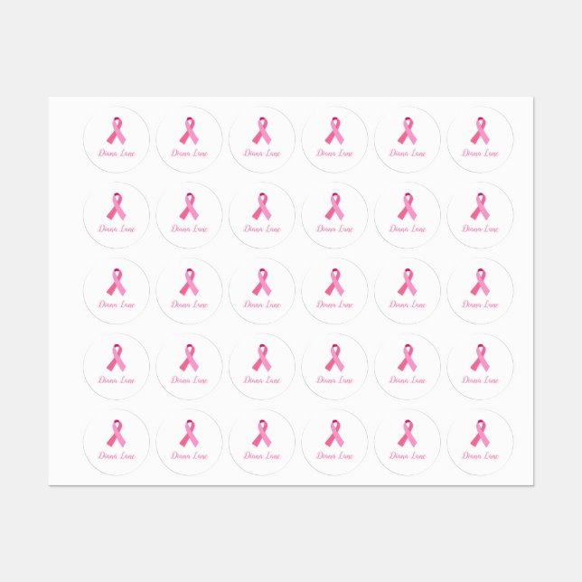 Pink Ribbon for Breast Cancer Awareness (Sheet)