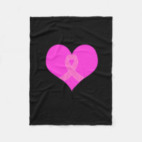 Pink Ribbon & Heart Breast Cancer Charity Design