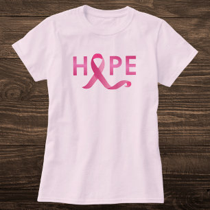 Pink Ribbon HOPE Breast Cancer Awareness T-Shirt