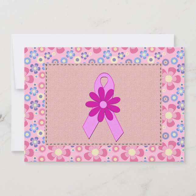Pink Ribbon Invitations (Front)