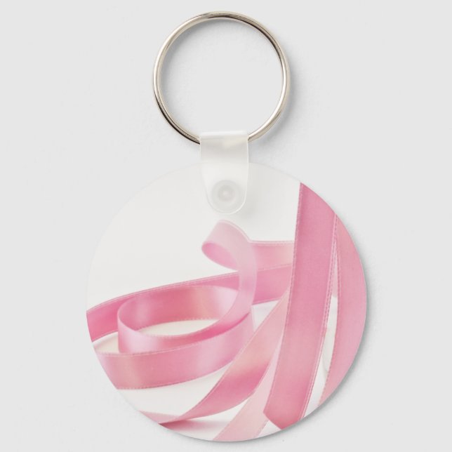 Pink Ribbon Key Ring (Front)