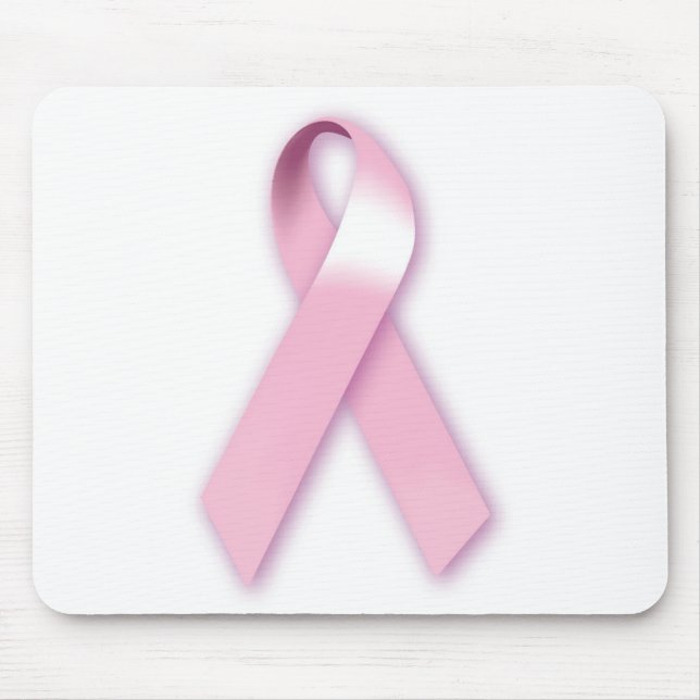 Pink Ribbon Mousepad (Front)