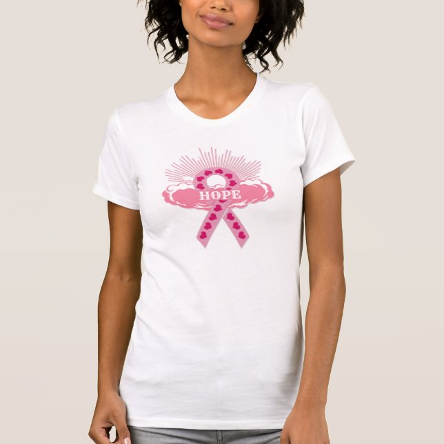 Pink Ribbon Of Hope T-Shirt (Front)