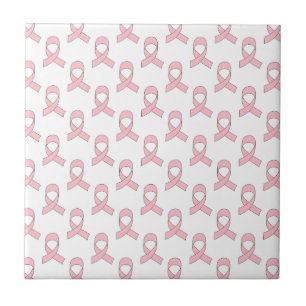 Pink Ribbon Pattern Tile