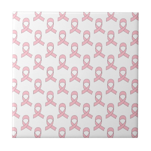 Pink Ribbon Pattern Tile (Front)