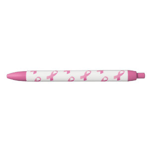 Pink Ribbon Pen, Black Inck Ink Pen