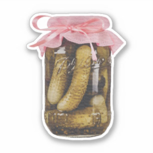 Pink Ribbon Pickle Jar Charm