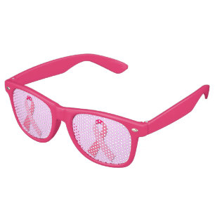 Pink Ribbon Retro Sunglasses