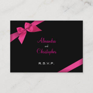 Pink Ribbon RSVP Minicard Appointment Card