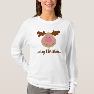 Pink Ribbon Rudolph T-Shirt