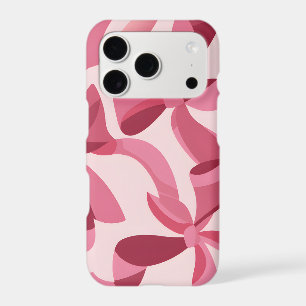 Pink Ribbon Silhouette iPhone Case Bold Coquette
