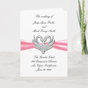 Pink Ribbon Silver Swans Program Card
