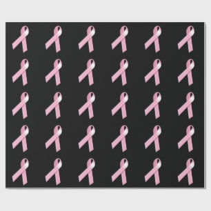 Pink Ribbon Support Breast Cancer Awareness Wrapping Paper