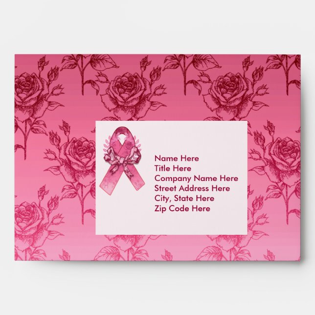 Pink Ribbon Survivor Envelope (Front)