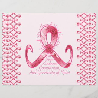 Pink Ribbon Thank You Flyer