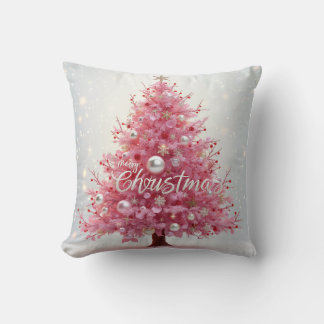 Pink Ribbon Tree Cushion