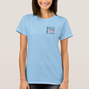 Pink Ribbon Tribute Collage Breast Cancer T-Shirt