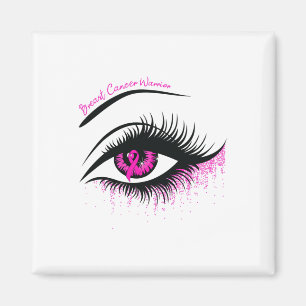 Pink Ribbon Warrior Breast Cancer Awareness Month Magnet