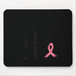 Pink Ribbon Warrior Breast Cancer Awareness Women  Mouse Pad