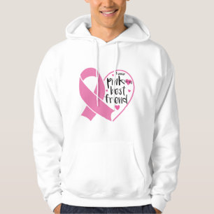 Pink Ribbon Warrior Friend Breast Cancer Hoodie