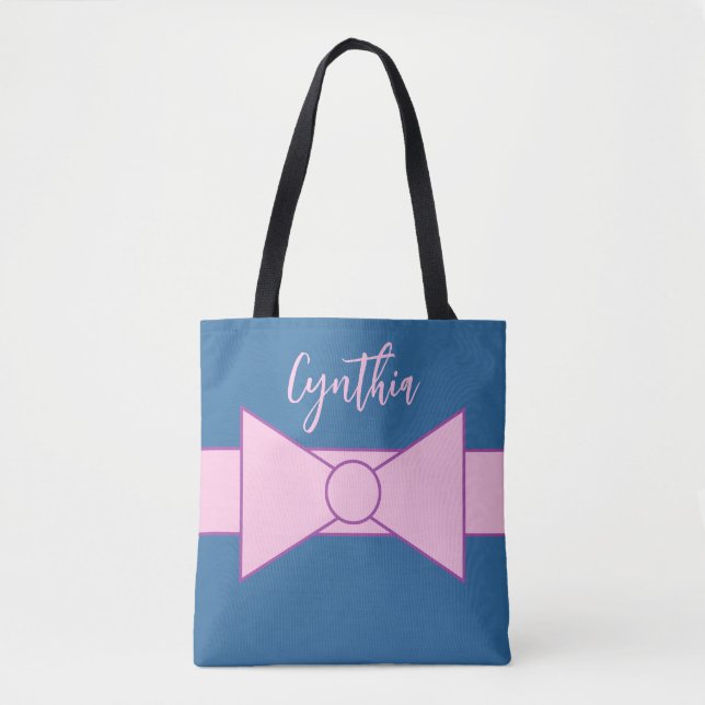 Pink Ribbon with Pink: Tote Bag (Front)