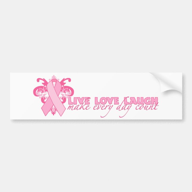 Pink Ribbons Every Day Bumper Sticker (Front)