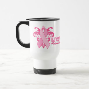 Pink Ribbons Every Day Travel Mug
