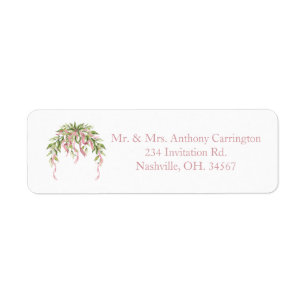 Pink Ribbons Floral Elegant