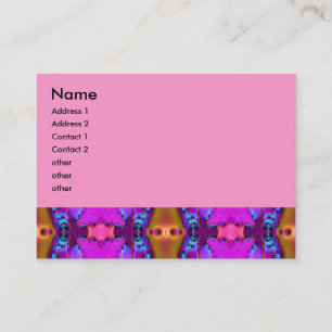 pink ribbons fractal business card