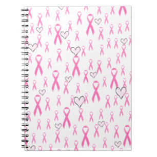Pink Ribbons,I Care!_ Spiral Notebook